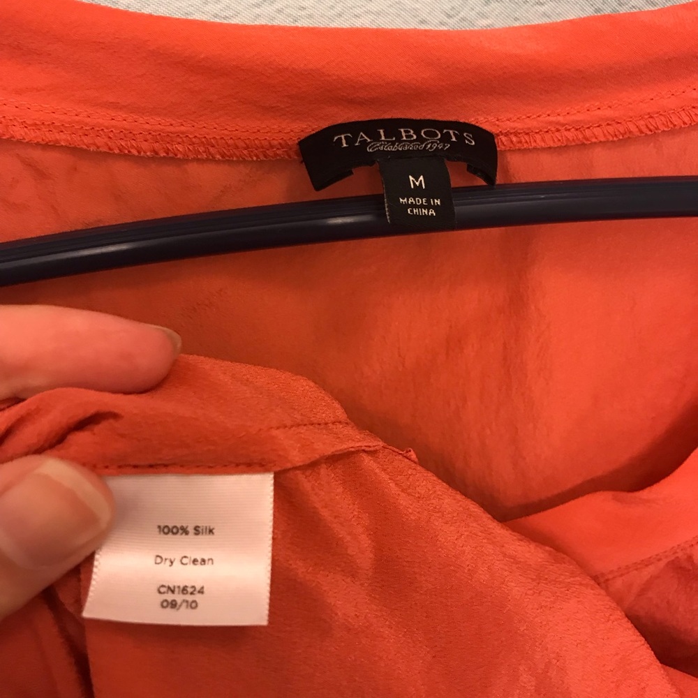 Talbots 💯% Silk Top - Picture 10 of 10
